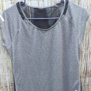 C9 by Champion Cap Sleeve Top Black & Gray - No Size Tag - See Measurements